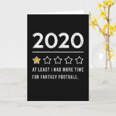Fantasy Football Gezegde Grappig 2020 Kaart (Gele Bloem)