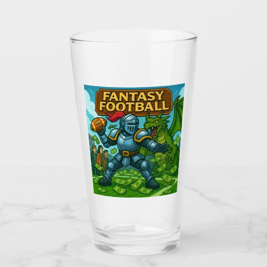 Fantasy football glas (Voorkant)