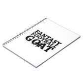 Fantasy Football Goa for Champions Notitieboek (Linkerzijde)