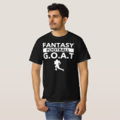Fantasy Football GOAT - Champion Funny League Draf T-shirt (Voorkant volledig)