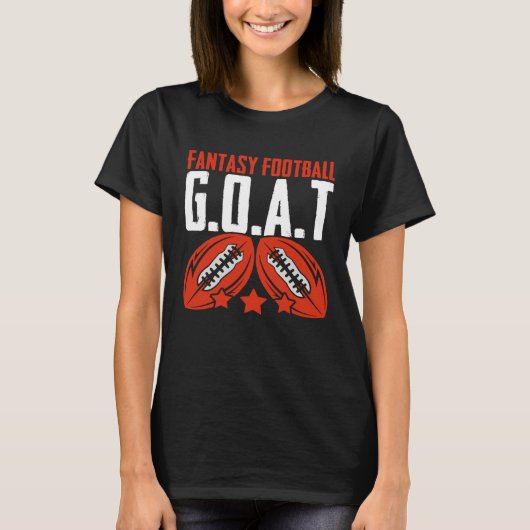 Fantasy Football Goat  Football Player Fantasy Foo T-shirt (Voorkant)