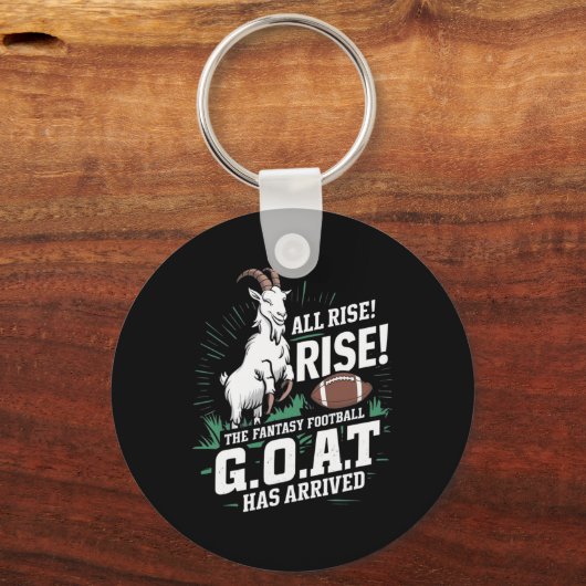 Fantasy Football Goat Shirt League Champion Champ  Sleutelhanger (Voorkant)