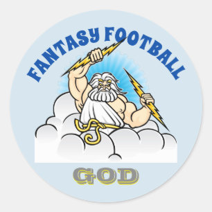 Fantasy Football GOD Ronde Sticker