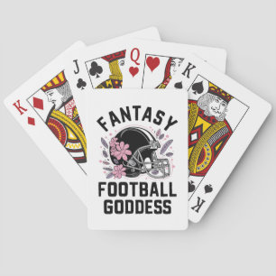 Fantasy Football Goddess Sports League Draft Pokerkaarten