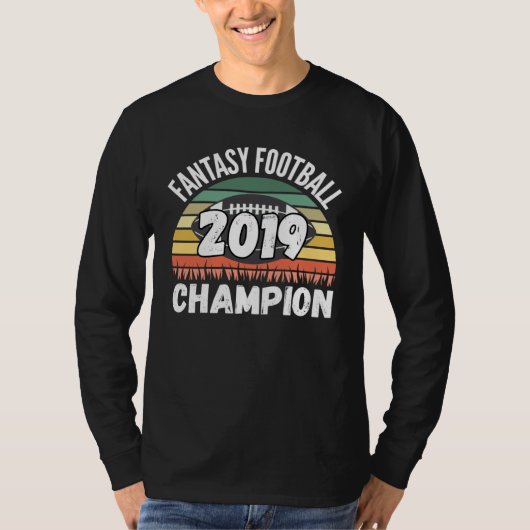Fantasy Football Kampioen 2019 T-shirt (Voorkant)