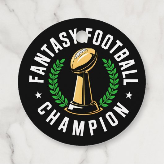 Fantasy Football Kampioen Bedankjes Labels (Achterkant)