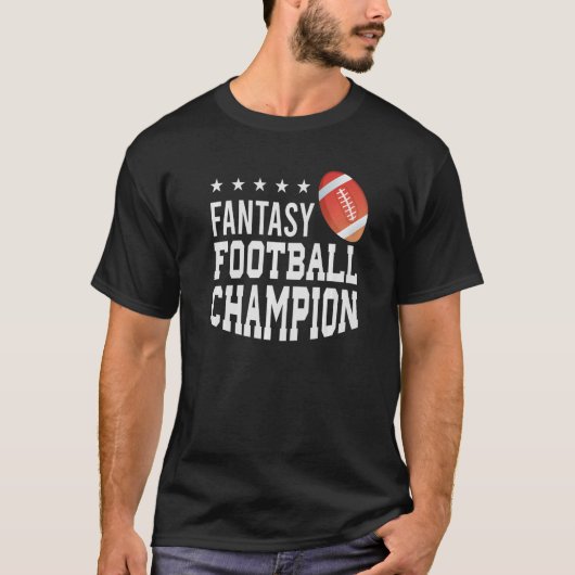 Fantasy Football Kampioen Commissaris Fantasy Dra T-shirt (Voorkant)