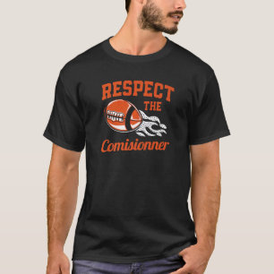 Fantasy Football Kampioen Respecteer De Commissari T-shirt