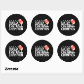 FANTASY FOOTBALL KAMPIOEN RONDE STICKER (Vel)