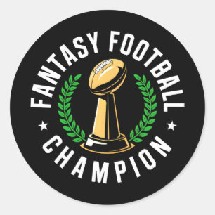 Fantasy Football Kampioen Ronde Sticker