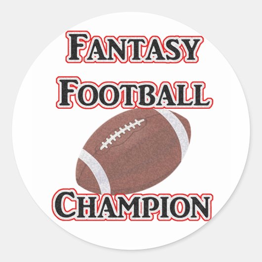 Fantasy Football Kampioen Stickers (Voorkant)