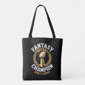 Fantasy Football Kampioen Tote Bag (Achterkant)