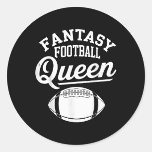 Fantasy Football Koningin Ronde Sticker
