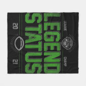 Fantasy Football League Champ Legend Status Fleece Deken (Voorkant (Horizontaal))