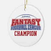 Fantasy Football League Champion Keramisch Ornament (Links)