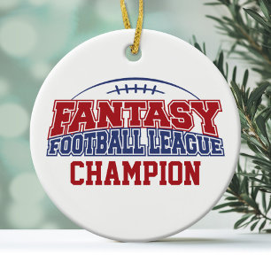 Fantasy Football League Champion Keramisch Ornament