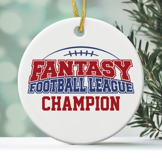 Fantasy Football League Champion Keramisch Ornament