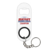 Fantasy Football League Champion Sleutelhanger Flessenopener (Achterkant)