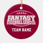 Fantasy Football League Keramisch Ornament (Voorkant)