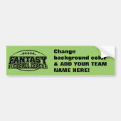 Fantasy Football League - Maak je eigen Bumpersticker (Voorkant)