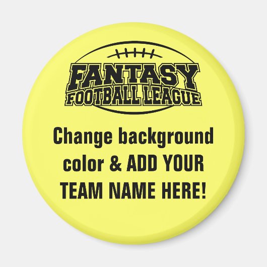 Fantasy Football League Magneet (Voorkant)