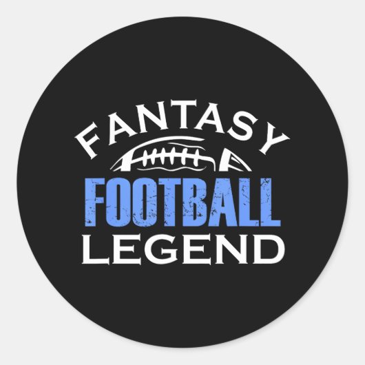 Fantasy Football Legend FFL League GM Manager Ronde Sticker (Voorkant)