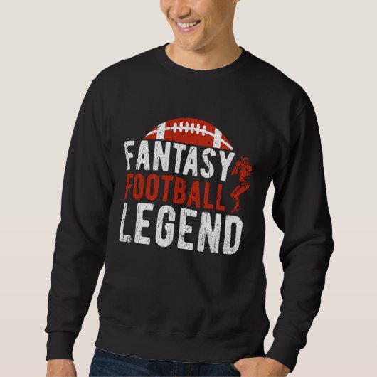Fantasy Football Legend Flag Dad Father's Day Trui (Voorkant)