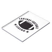 Fantasy Football Legend Funny Novelty Gameday Notitieboek (Linkerzijde)