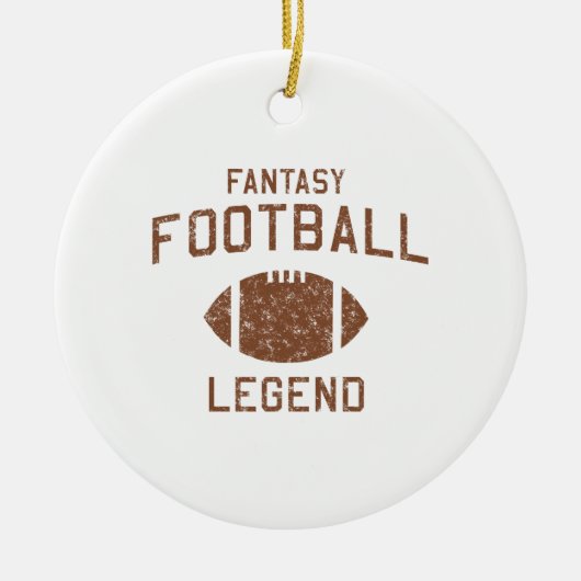 Fantasy Football Legend Keramisch Ornament (Voorkant)