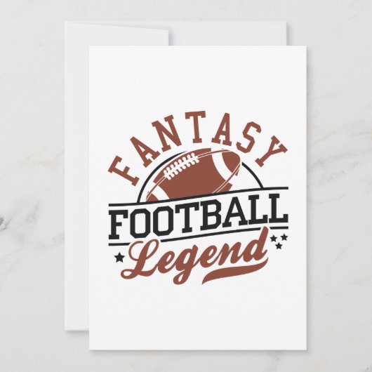 Fantasy Football Legende Bedankkaart (Voorkant)