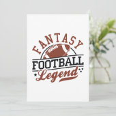 Fantasy Football Legende Bedankkaart (Staand voorkant)