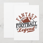 Fantasy Football Legende Bedankkaart (Voorkant / Achterkant)