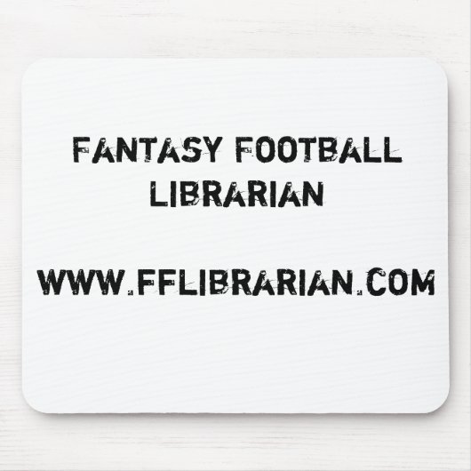 Fantasy Football Librarianwww.fflibrarian.com Muismat (Voorkant)