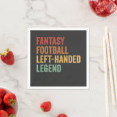 Fantasy Football linkshandig legende grappige retr Servet (Insitu)
