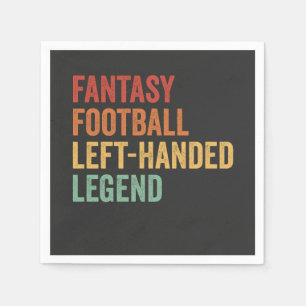Fantasy Football linkshandig legende grappige retr Servet