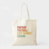 Fantasy Football linkshandig legende grappige retr Tote Bag (Voorkant)
