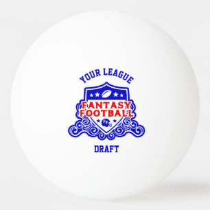 Fantasy Football Logo Draft Pick Lottery Pingpongbal