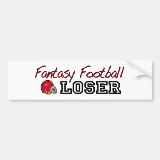 Fantasy Football Loser Bumpersticker (Voorkant)