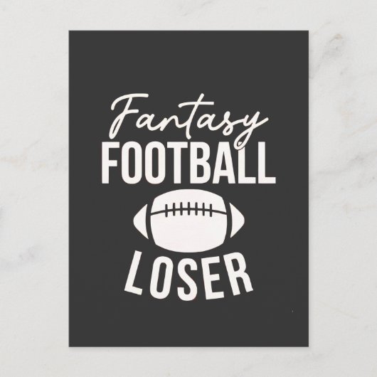 Fantasy Football Loser Football Fantasy Funny Uitnodiging Briefkaart (Voorkant)