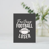 Fantasy Football Loser Football Fantasy Funny Uitnodiging Briefkaart (Staand voorkant)