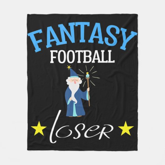 Fantasy Football Loser Fun Fantasy Football T-shir Fleece Deken (Voorkant)