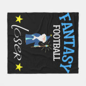 Fantasy Football Loser Fun Fantasy Football T-shir Fleece Deken (Voorkant (Horizontaal))