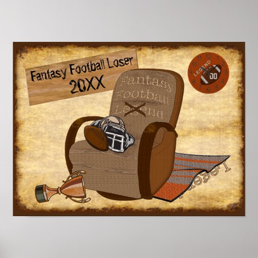  Fantasy Football Loser Ideeën Poster (Voorkant)