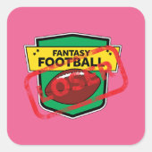 Fantasy Football Loser Straffen Vierkante Sticker (Voorkant)
