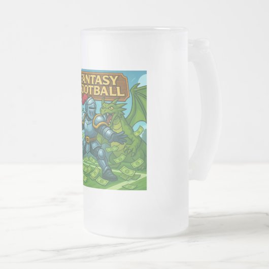 Fantasy football matglas bierpul (Voorkant rechts)