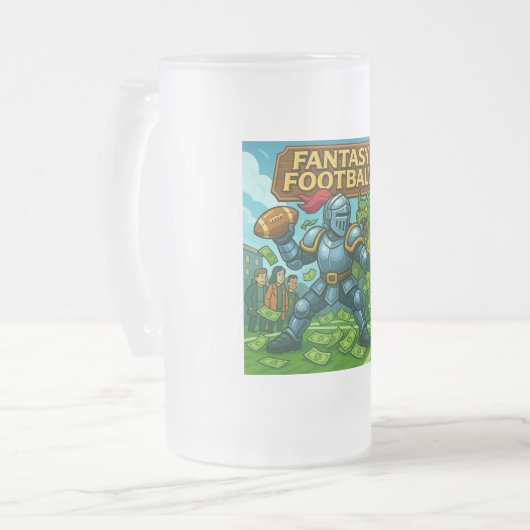 Fantasy football matglas bierpul (Voorkant links)