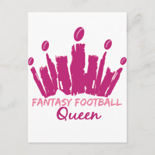 Fantasy Football Queen Briefkaart