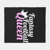 Fantasy Football Queen Fun Fleece Deken (Voorkant (Horizontaal))