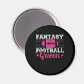 Fantasy Football Queen Funny Game Day Fantasy gift Magneet (Voorkant / Achterkant)