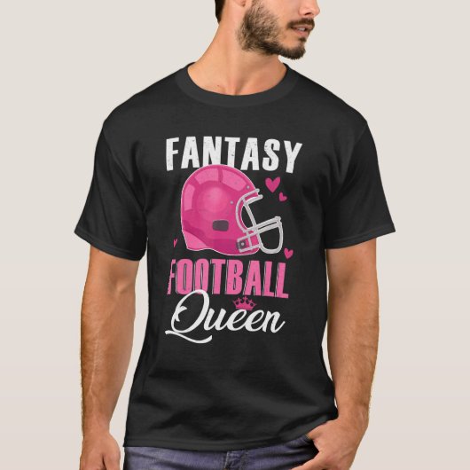 Fantasy Football Queen of Women Crown Winner Cham T-shirt (Voorkant)